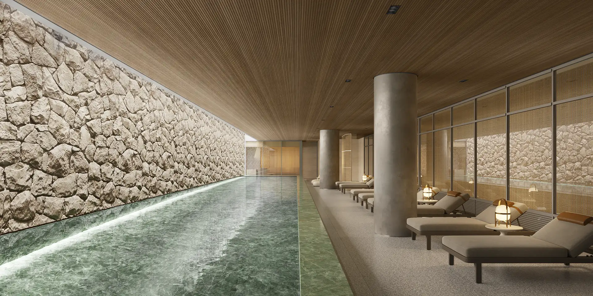 Piscina coberta com raia de 25 m · Granoscar Ibirapuera